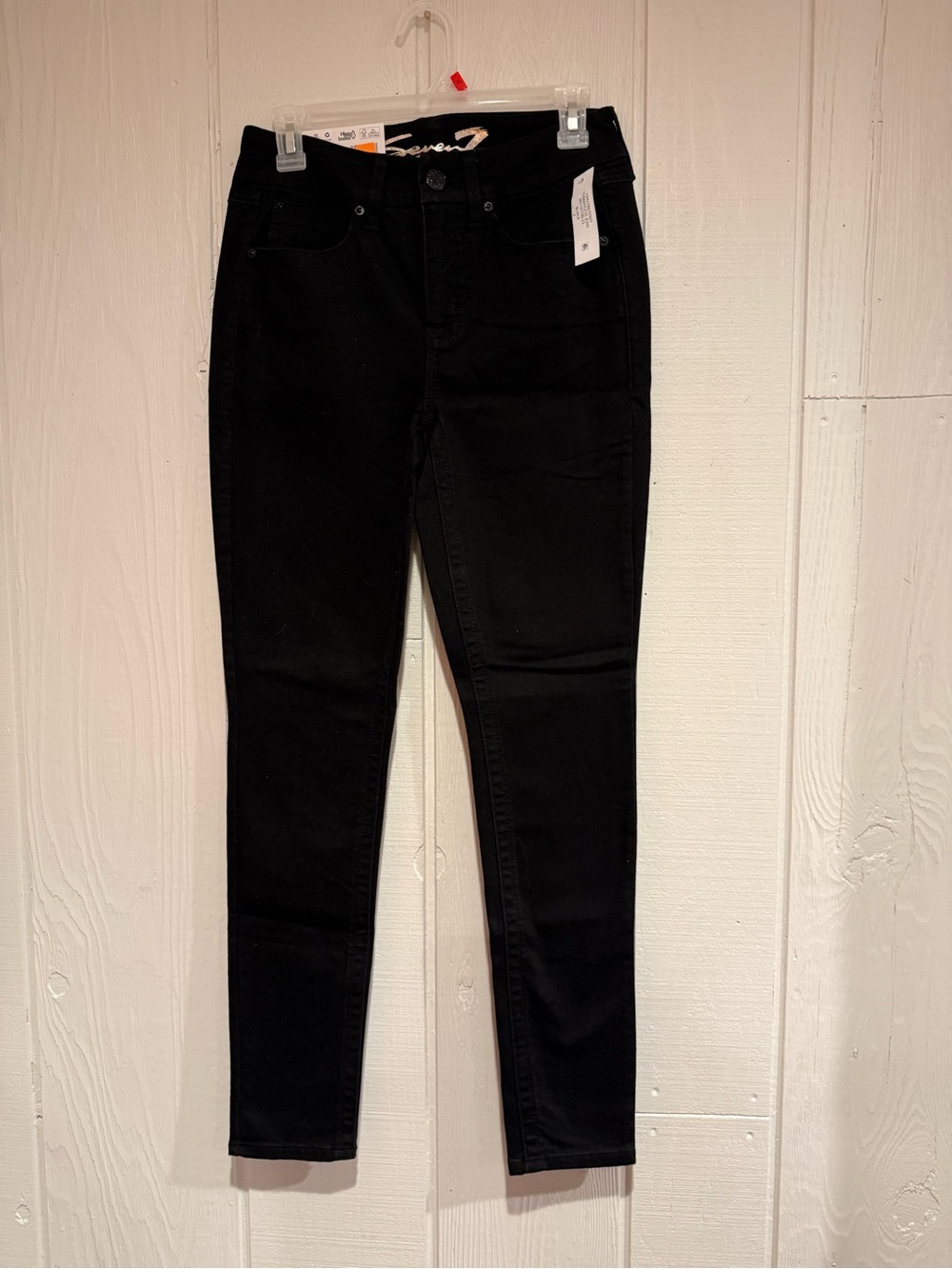 Seven 7 Black High Rise Skinny Jeans